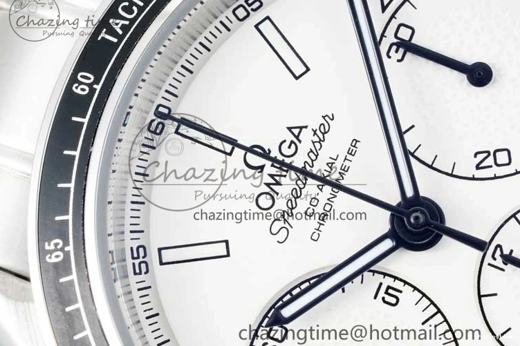 0512 Speedmaster Racing Master SS HKF Best Edition White Dial on SS Bracelet A Premium 7809